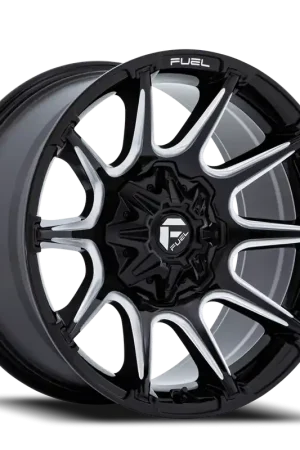 Popular Fuel Super C FC880 BE 22x10 +10 6x135/6x139.7mm 106.1mm Gloss Black Milled