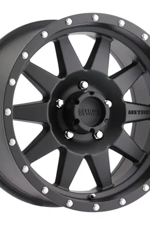 Warranty Included Method MR301 The Standard 17x9 -12mm Offset 5x5.5 108mm CB Matte Black Wheel