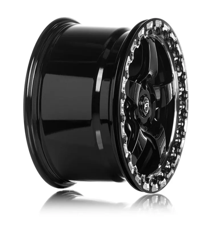 Forgestar D5 Beadlock 17x10 / 5x115 BP / ET00 / 5.5in BS Gloss Black Wheel Handmade
