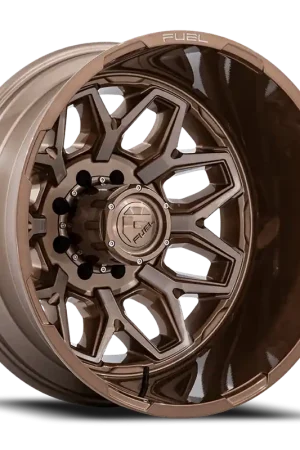 Must Have Fuel Flux Dually D876 22x8.25 -227 8x165.1mm 117mm Platinum Bronze