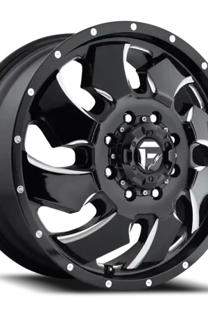 Popular Fuel Cleaver Dually D574 20x8.3 +105 8x200mm 142mm Gloss Black Milled