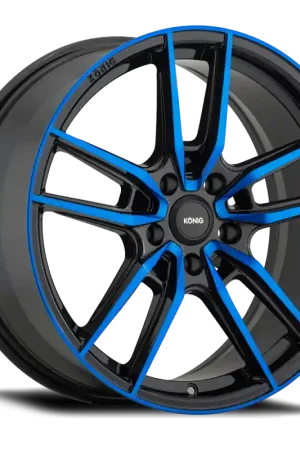 Konig Myth 19x8.5 5x114.3 ET40 Gloss Black w/ Blue Tinted Clearcoat Clearance