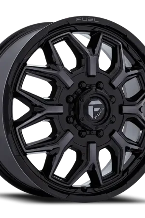 Fuel Flux Dually D875 22x8.25 +104 8x210mm 154.3mm Gloss Black Double Dark Tint Money Back Guarantee