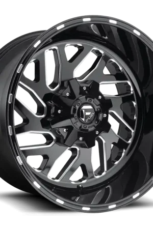 Fuel Triton D581 20x10 -18 5x114.3/5x127mm 78.1mm Gloss Black Milled Worldwide Shipping