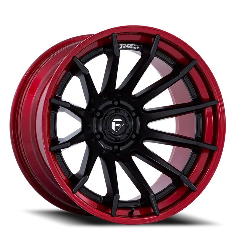 Weekend Sale Fuel Burn FC403MQ 24x12 -44 6x135mm 87.1mm Matte Black Candy Red Lip