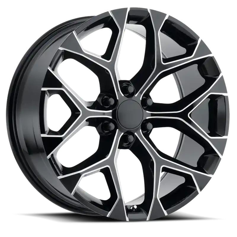 Wholesale Performance Replica PR176 M 24x10 +24 6x139.7mm 78.1mm Gloss Black Milled