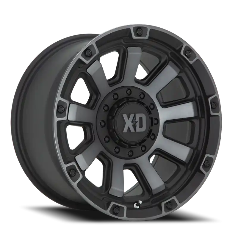 Hot Deal XD Series Gauntlet XD852 SB-GT 20x10 -18 6x135/6x139.7mm 106.1mm Satin Black Gray Tint