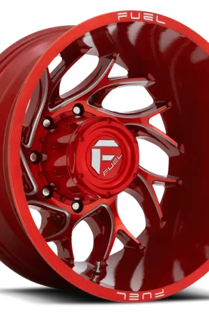 Certified Fuel Runner Dually D742 20x8.25 -240 8x165.1mm 121.6mm Candy Red Milled