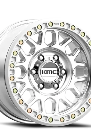 KMC Grenade Desert Beadlock KM234 SL 17x8.5 +0 6x165.1mm 108mm Machined Worldwide Shipping