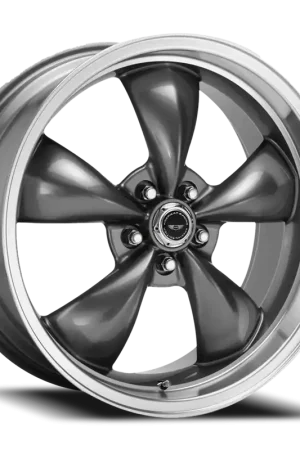 Buy Direct American Racing Torq Thrust M AR105 GY 17x9 +45 5x120.65mm 72.6mm Anthracite Machined Lip