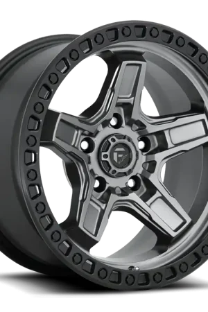Fuel Kicker D698 17x9 -12 5x127mm 71.5mm Matte Gunmetal Black Bead Ring Fast Shipping