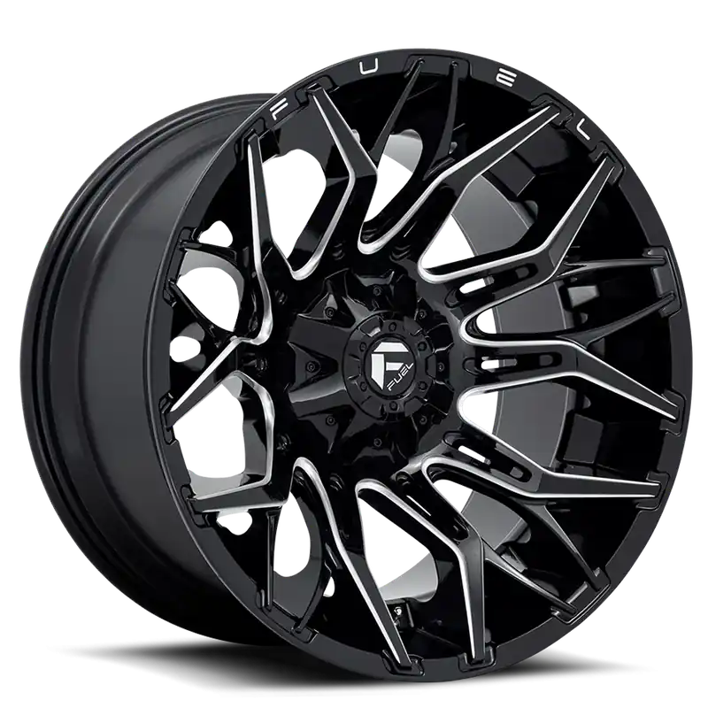Crafted Fuel Twitch D769 20x10 -18 6x135/6x139.7mm 106.1mm Gloss Black Milled