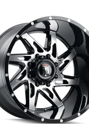 American Truxx Spyder AT183 Gloss Black Machined 22x14 8x180 x76mm 125.2mm Mega Sale