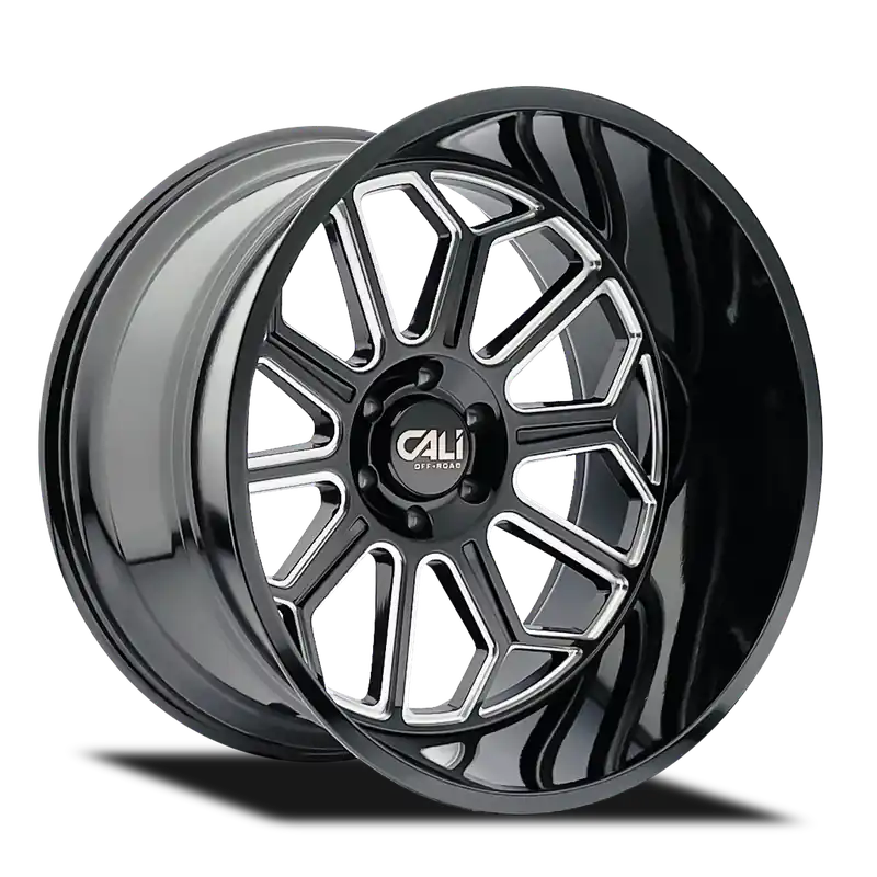 Order Now Cali OffxRoad Auburn 9117 Gloss Black Milled 24x14 8x180 x76mm 124.1mm