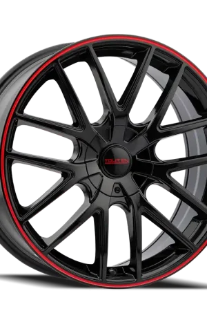 Touren TR60 3260 Gloss Black With Red Ring 16x7 5x110/5x115 42mm 72.62mm Wholesale