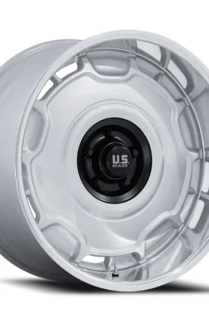 Genuine US Mags Arlington UC146SD 22x10.5 +0 6x139.7mm 106.1mm Silver Matte Black Center-DC Lip