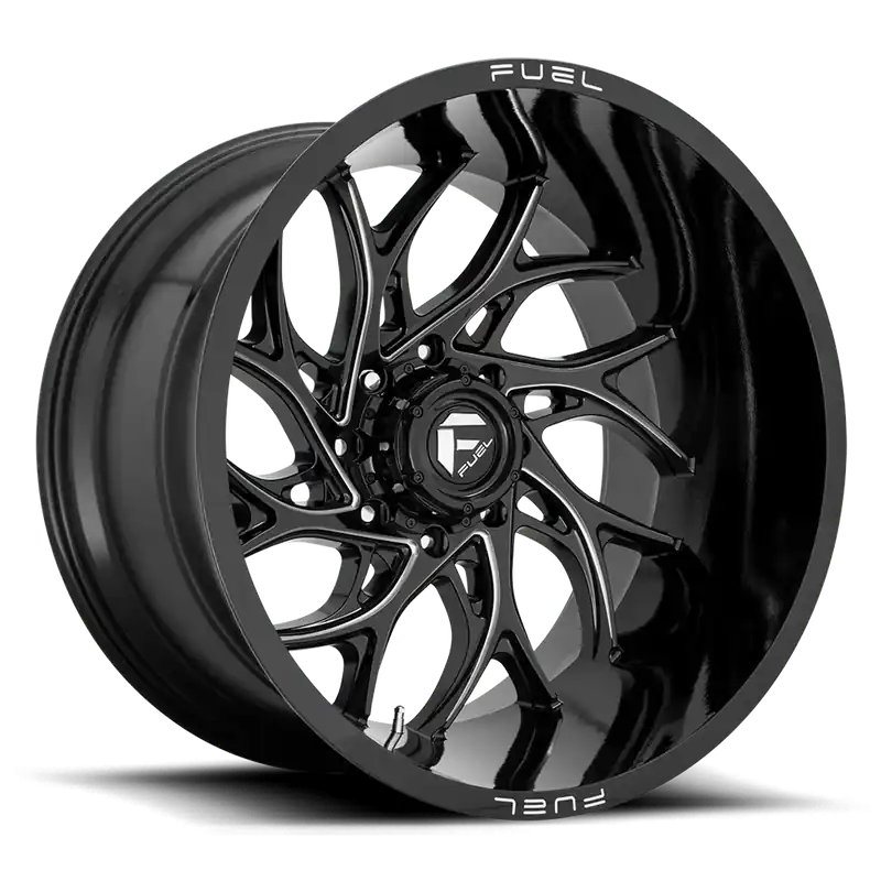 Fuel Runner D741 20x10 -18 5x139.7mm 78mm Gloss Black Milled Sale