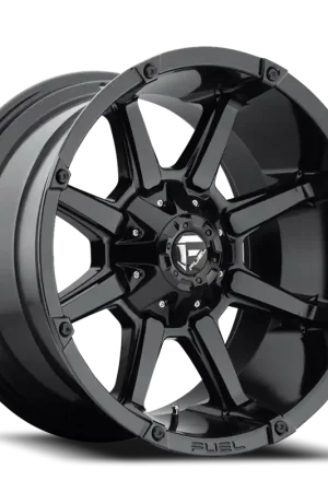 Professional Grade Fuel Coupler D575 20x9 +1 8x165.1mm 125.2mm Gloss Black