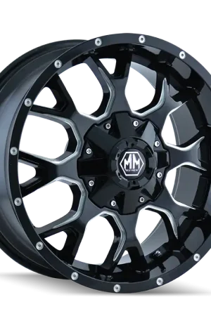 Mayhem Warrior 8015 Gloss Black Milled 18x9 5x114.3/5x127 x12mm 87mm Bargain