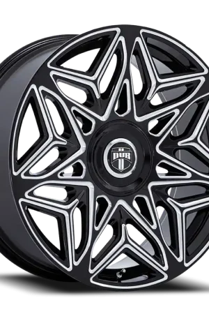 Budget DUB Anomaly DC274B 24x10 +25 6x135/6x139.7mm 100.3mm Gloss Black Milled