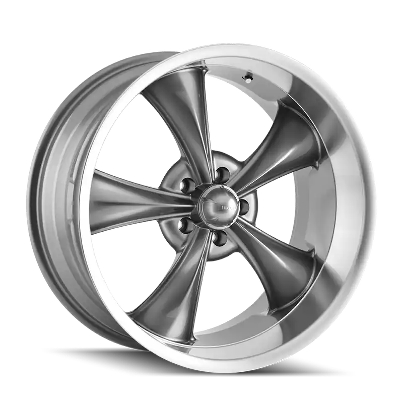 Next Day Delivery Ridler 695 Gloss Grey Machined 18x9.5 5x120.65 6mm 83.82mm