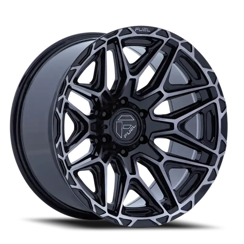 Fuel Injector FC885 BT 20x9 +20 6x135mm 87.1mm Gloss Black Machined Face-Dark Tint Handmade