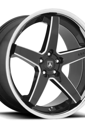 Asanti Black Label Regal ABL31 GB 20x10.5 +20 5x115mm 72.6mm Gloss Black Milled-Chrome Lip Original