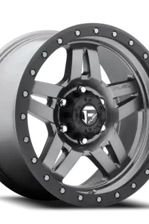 Brand New Fuel Anza D558 17x8.5 +6 6x139.7mm 78.1mm Matte Gunmetal
