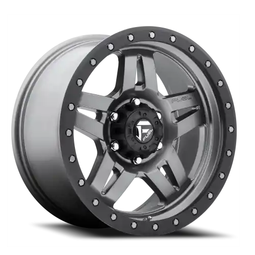 Brand New Fuel Anza D558 17x8.5 +6 6x139.7mm 78.1mm Matte Gunmetal