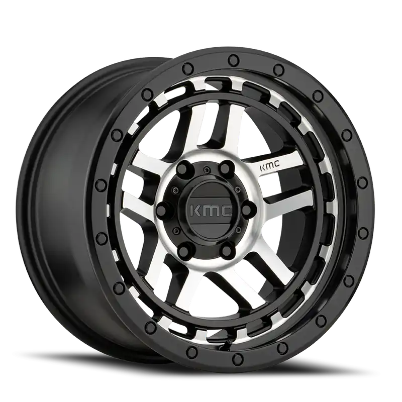 Handmade KMC Recon KM540 SBM 18x8.5 +0 6x135mm 87.1mm Satin Black Machined