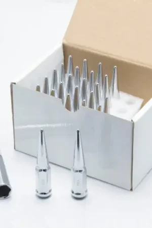 Wheel Mate Spiked Lug Nuts Set of 24 - Chrome 14x1.50 Budget