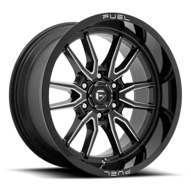 Top Pick Fuel Clash 6 D761 20x10 -18 6x135mm 87.1mm Gloss Black Milled
