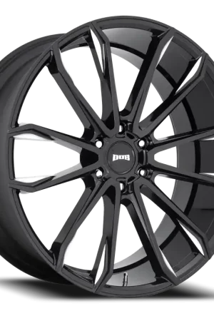 Trusted Brand DUB Clout S252 24x10 +30 6x135mm 87.1mm Gloss Black Milled