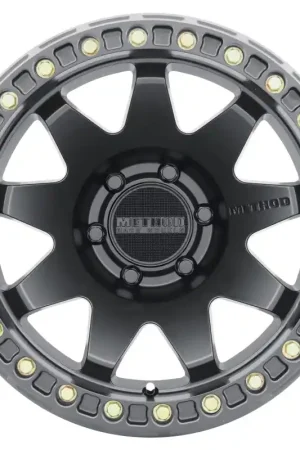 New Release Method MR108 17x9 -44mm Offset 6x5.5 106.25mm CB Matte Black w/BH-H24125-38 Wheel