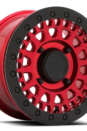 Free Returns Black Rhino Parker Beadlock UTV RD 15x7 +36 4x136mm 106mm Candy Red Black Bead Ring