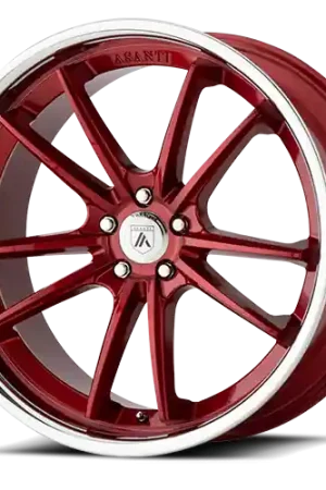 Asanti Black Label Sigma ABL23 RD 20x10.5 +38 5x114.3mm 72.6mm Candy Red Chrome Lip Hot Picks