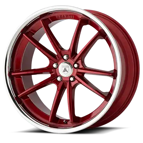 Asanti Black Label Sigma ABL23 RD 20x10.5 +38 5x114.3mm 72.6mm Candy Red Chrome Lip Hot Picks