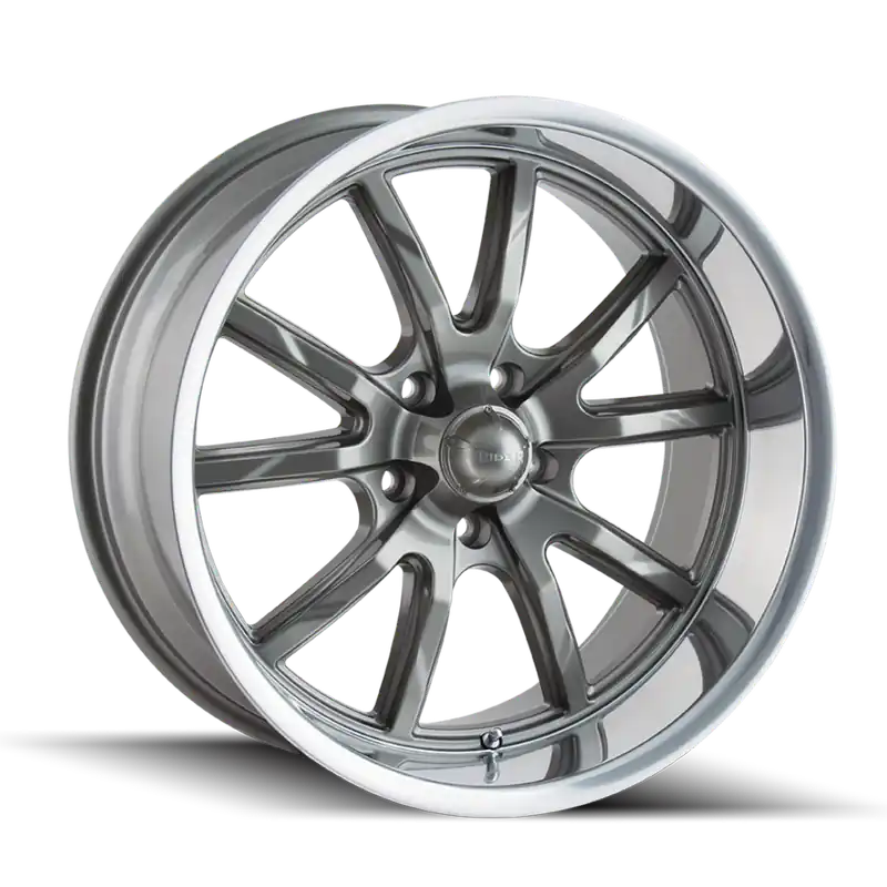 Markdown Ridler 650 Gloss Grey Polished 17x8 5x114.3 0mm 83.82mm