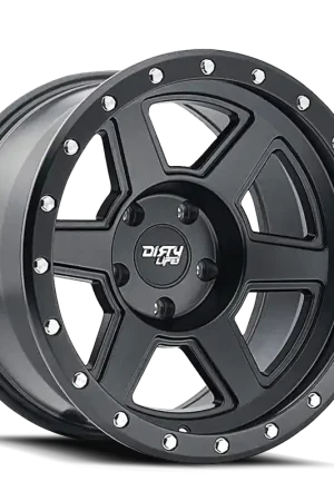 Premium Dirty Life Compound 9315 Matte Black 20x9 6x135 x12mm 87.1mm