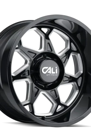 Factory Price Cali OffxRoad Sevenfold 9111 Gloss Black Milled 20x12 6x135 x51mm 87.1mm