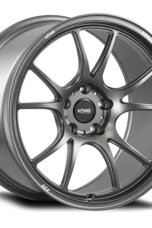 Must Have Konig Forged F3S 18X12 5X114.3 ET20 Satin Charcoal Knurled Bead