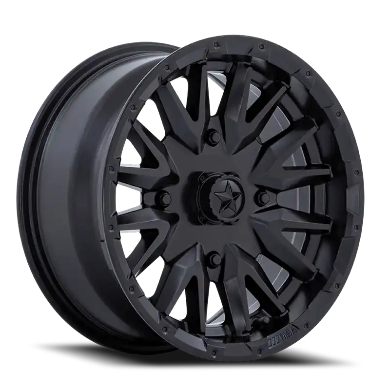 MSA Creed M49 MB 14x7 -47 4x110mm 86mm Matte Black Free Delivery