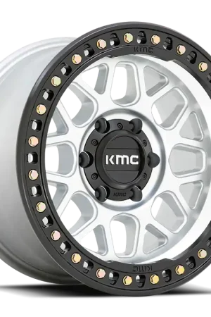 Fast Shipping KMC GRS KM549 SL 17x9 +0 6x135mm 87.1mm Machined Machined Satin Black Lip