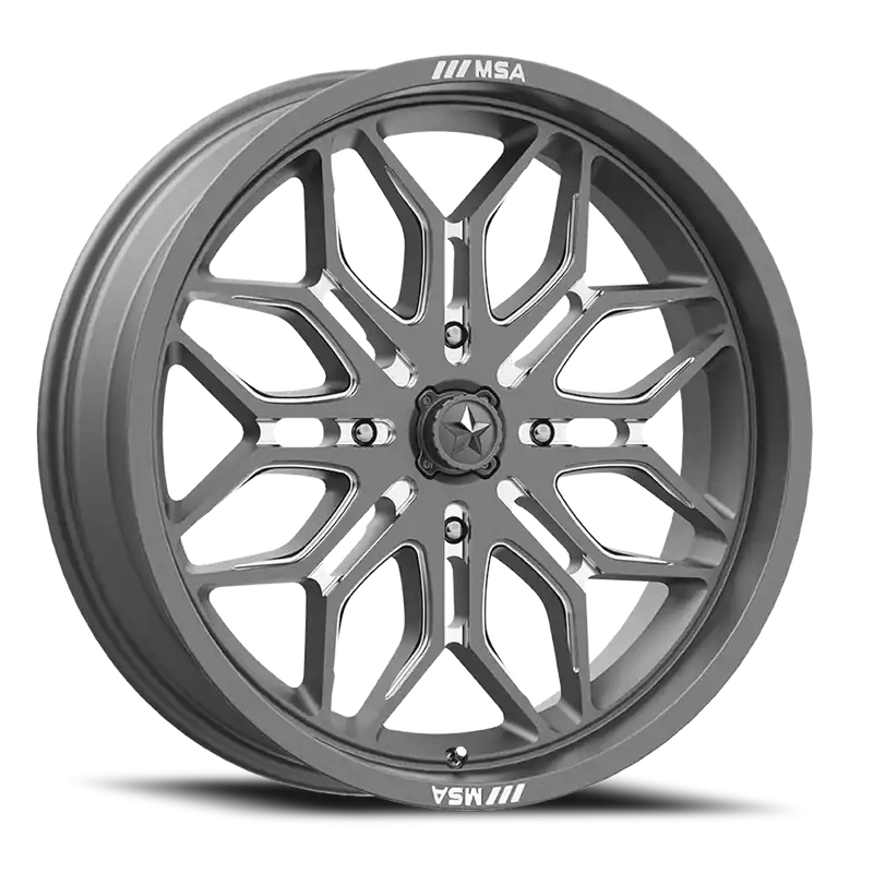 MSA Sniper M47 G-M 22x7 +10 4x156mm 115.1mm Gunmetal Milled Today Only