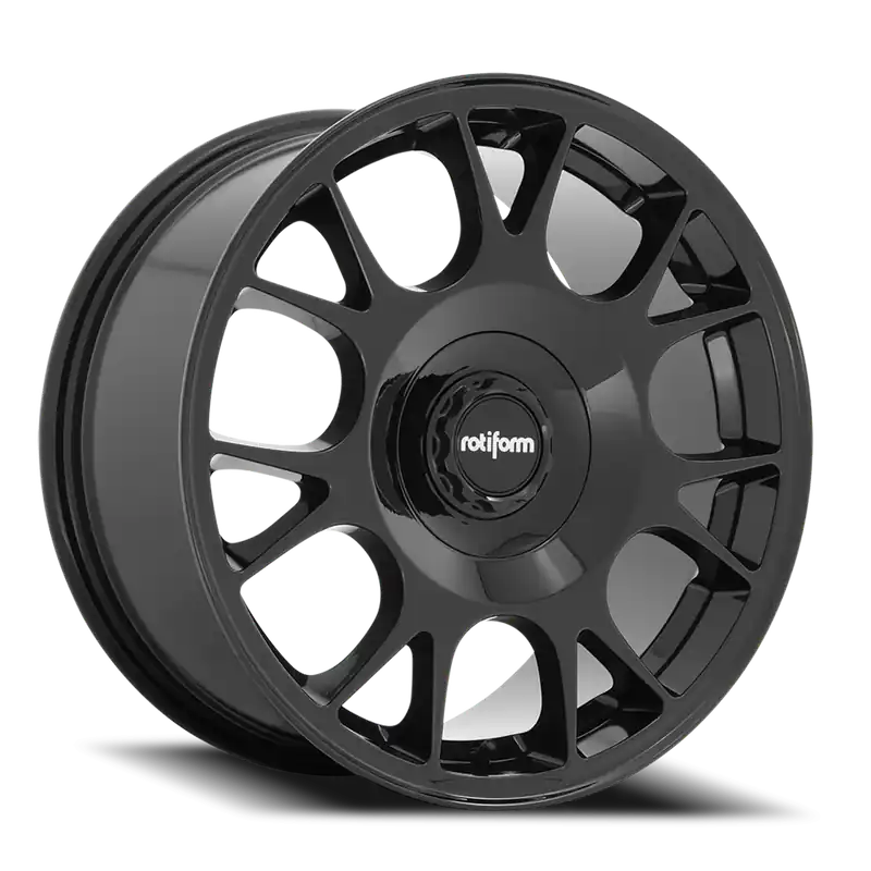 Latest Rotiform TUF-R R187 18x8.5 +45 5x112/5x114.3mm 72.7mm Gloss Glossy Black