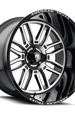 Hassle-Free Returns American Truxx Restless AT1915 Black Milled 24x14 8x165.1 x76mm 125.2mm