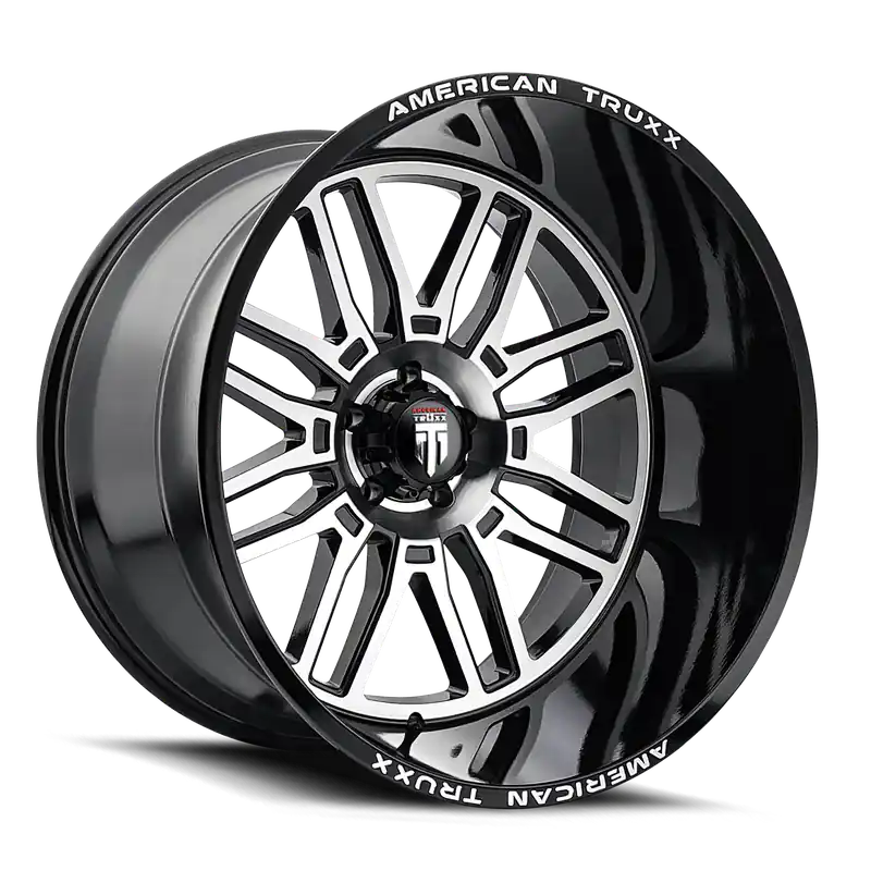 Hassle-Free Returns American Truxx Restless AT1915 Black Milled 24x14 8x165.1 x76mm 125.2mm