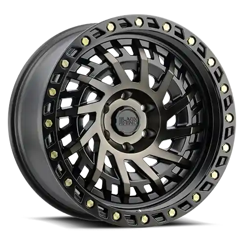 Markdown Black Rhino Shredder BK 17x9 +0 6x139.7mm 112.1mm Matte Black Machined Dark Tint