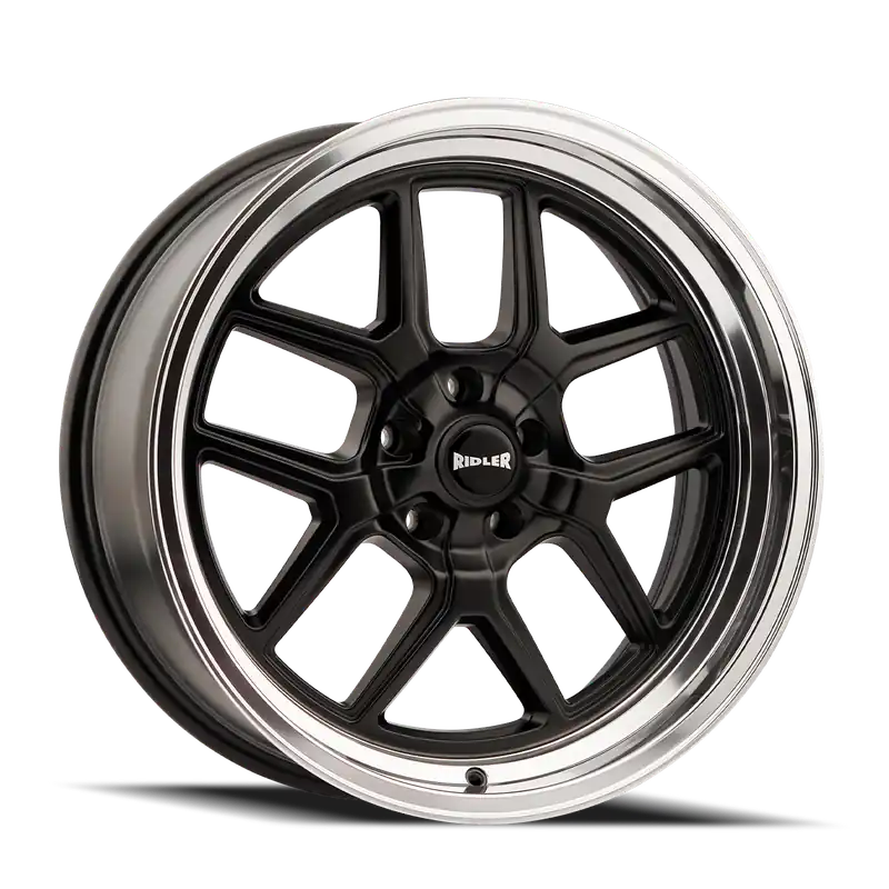 Wholesale Ridler 610 Matte Black Polished 20x10 5x114.3 0mm 83.82mm