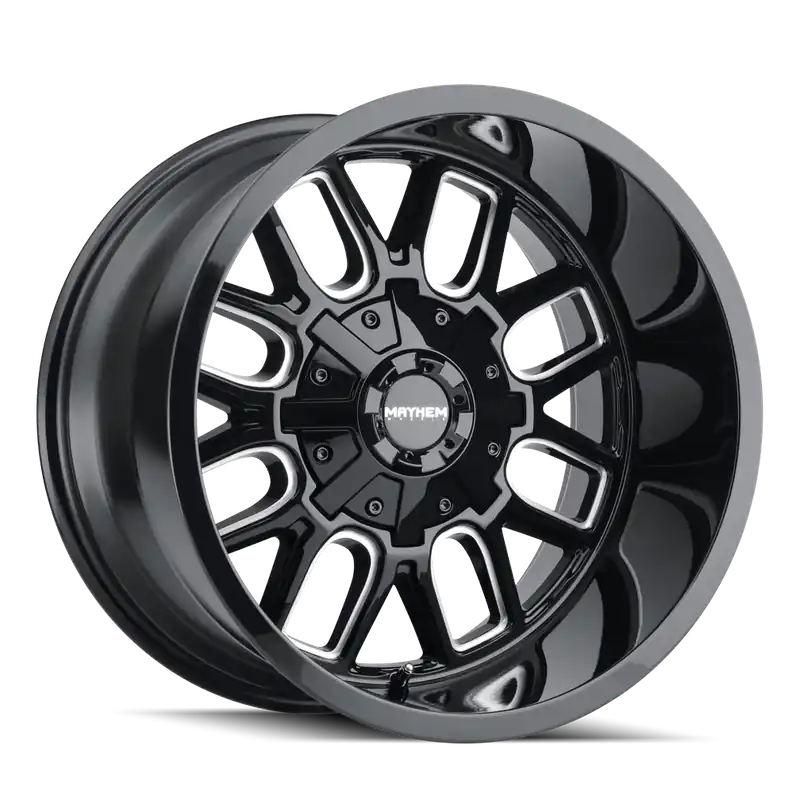 Buy Direct Mayhem Cogent 8107 Gloss Black Milled 20x10 8x170 x19mm 125.2mm